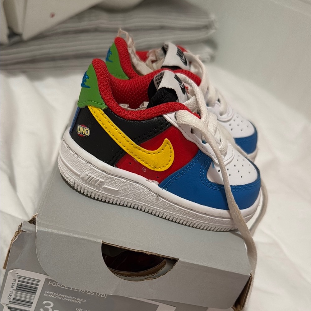 Kith Red and Blue Baby Walker Shoes Vibrant Design